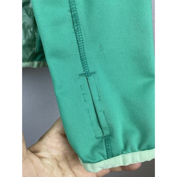 Wms Marmot Sz M Seafoam Green Nylon Sections Pockets Full Zip LS Jacket - Picture 10 of 12